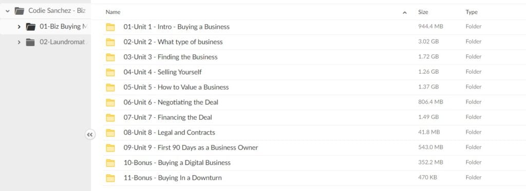 Codie Sanchez Biz Buying Course Bundle 2