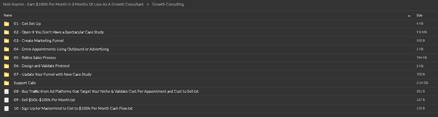 Nick Kozmin - Earn $100K Per Month In 3 Months Or Less As A Growth Consultant proof