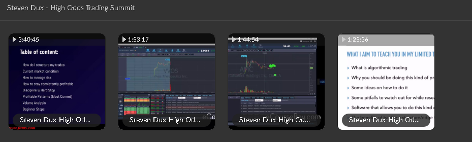 Steven Dux – High Odds Trading Summit proof