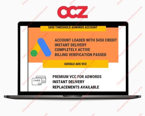 Adwords Fully Verified 450 Credits Account and VCC All in One Package