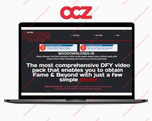 Envideo 20 Youtube Templates FE OTO