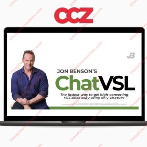 Jon Benson ChatVSL Create and even sell high-converting VSLs using only ChatGPT