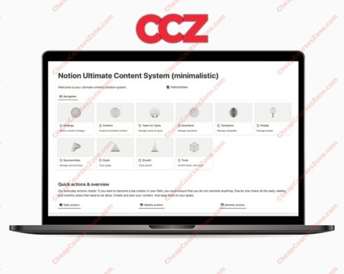 NotionWay Notion Ultimate Content System aesthethic minimalistic