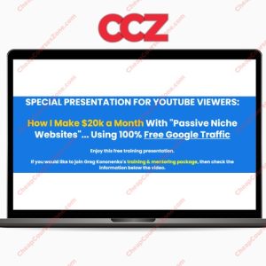 Greg Kononenkos Caffeinated Niche Profits How I Make 20k a Month With Passive Niche WebsitesUsing 100 Free Google Traffic