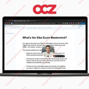 Salif Sibane Siba Ecom Mastermind 9-Figure Ecom Creatives Funnels Mastermind